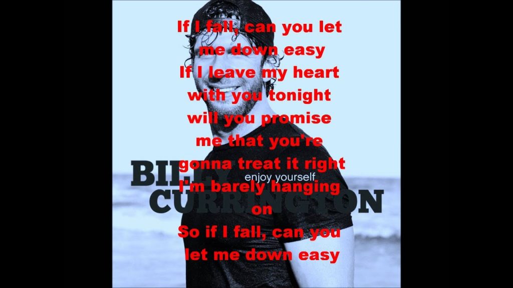 If I Fall Will You Let Me Down Easy Lyrics